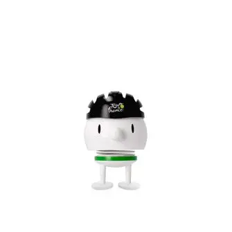 HOPTIMIST Tour de france bumble 10,5 cm - hvid / grøn - HOPTIMIST