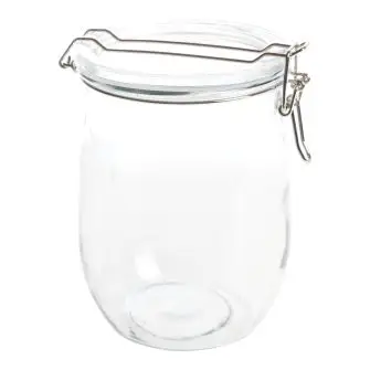 DET GAMLE APOTEK Henkogningsglas 1 liter - klar - DET GAMLE APOTEK