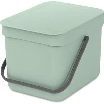 BRABANTIA Affaldsspand m/ låg 6 liter - jade grøn - HUSHOLDNING