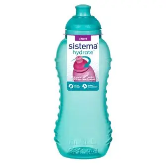 SISTEMA Drikkedunk 330 ml twist 'n' sip - teal - MADKASSER & DRIKKEDUNKE
