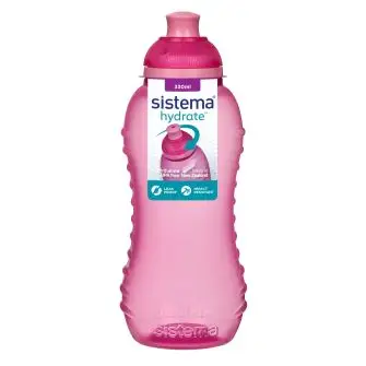 SISTEMA Drikkedunk 330 ml twist 'n' sip - pink - MADKASSER & DRIKKEDUNKE