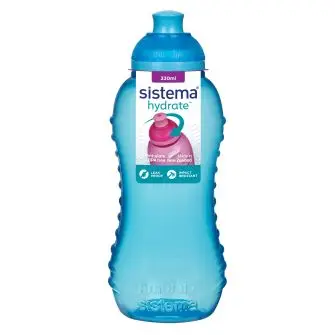 SISTEMA Drikkedunk 330 ml twist 'n' sip - blå - MADKASSER & DRIKKEDUNKE