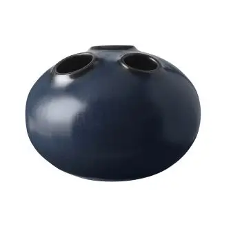 KNABSTRUP Trio vase H11 cm - blå - KNABSTRUP KERAMIK