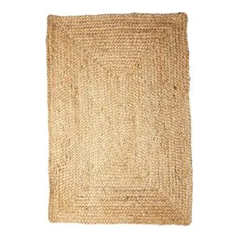 Jute tæppe 140 x 200 cm - natural/mix - HUSHOLDNING