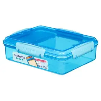 SISTEMA Madkasse snack attack duo - ocean blue - MADKASSER & DRIKKEDUNKE