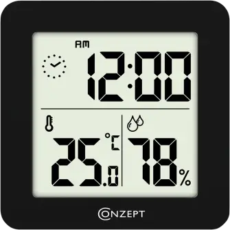 CONZEPT Ur med terrmometer & hygrometer - TERMOMETER