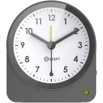 CONZEPT Vækkeur quartz - sort - URE & ALARMER