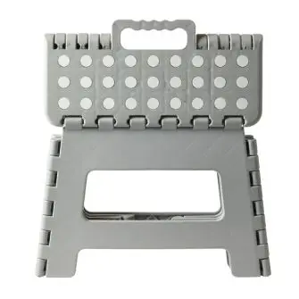 DACORE Foldbar skammel 29 x 22 x 39 cm - grå - DIVERSE