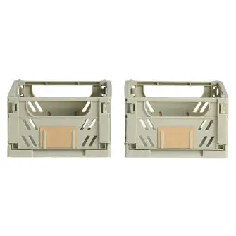DAY Opbevaringskasse foldbar 17x12,5 cm moss green - 2 stk. - DAY