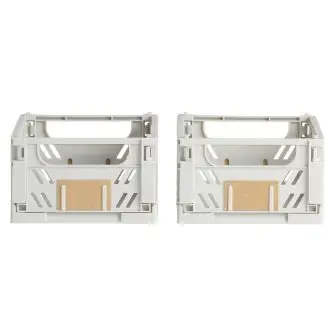 DAY Opbevaringskasse foldbar 17x12,5 cm light grey - 2 stk. - DAY