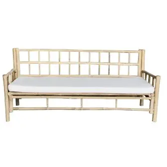 BAMBUSA Bambus Sofa 180 x 70 cm - incl hynde - HAVEMØBLER I BAMBUS