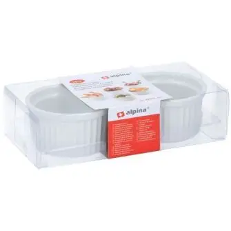 ALPINA Ramekin 2 stk - hvid - OVNFAST