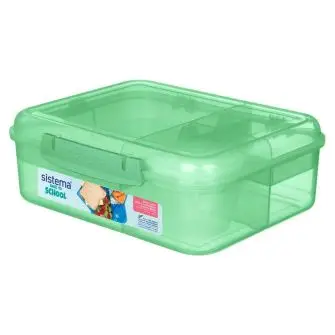 SISTEMA Madkasse bento box lunch 1,65 liter - støvet grøn - SISTEMA