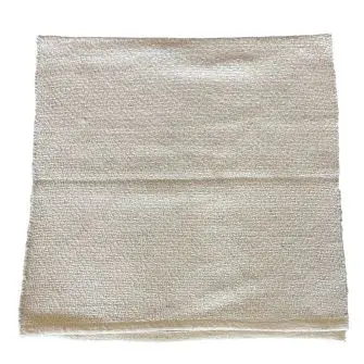 LA FINESSE kludetæppe 65 x 135 cm - beige med sølvtråd - TEKSTIL