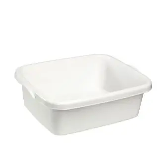 PLAST1 Balje 10 liter firkantet - hvid - PLAST1