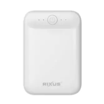 RIXUS Powerbank 10.000 mAh - hvid - MOBILTILBEHØR