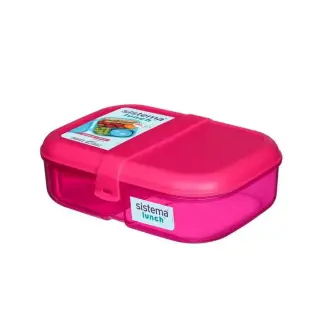 SISTEMA Madkasse ribbon lunch 1,1 liter - pink - SISTEMA
