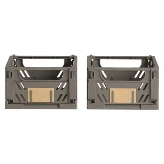 DAY Opbevaringskasse foldbar 17x12,5 cm dusty walnut - 2 stk. - DIVERSE
