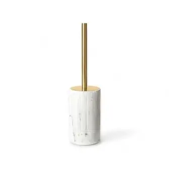 CONZEPT Toiletbørste - marmor/mat guld - BADEVÆRELSE