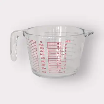 CONZEPT Målekande 1 liter - glas - MÅLEBÆGERE