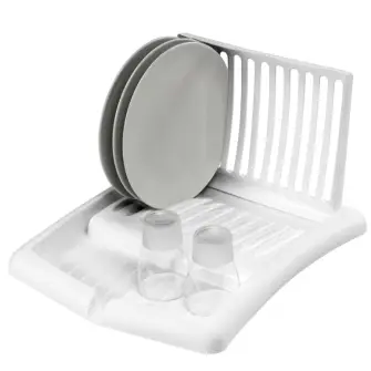PLAST1 Opvaskestativ foldbart - hvid - PLAST1