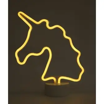 CONZEPT Neonskilt - unicorn - BØRNELAMPER