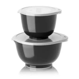 ROSTI NEW Margrethe skålesæt 1,5 & 3,0 liter - carbon black - RØRESKÅLE