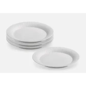 KÄHLER Hammershøi frokost tallerken Ø22 cm hvid - 4 stk - STEL