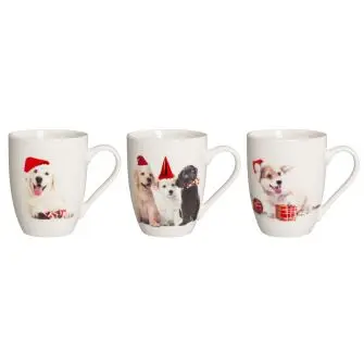 WINTERIA Julekrus med hunde ass. motiver - 1 stk - STEL