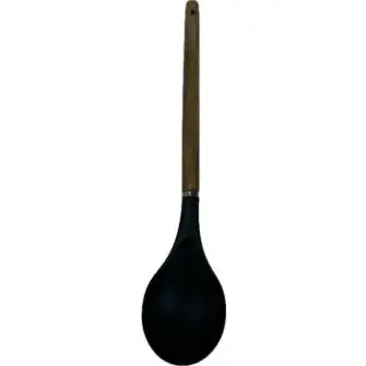 CONZEPT Serveringsske 32,5 cm  - sort/akacietræ - KØKKENREDSKABER