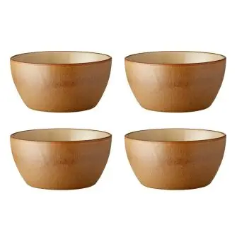 BITZ Wood skål Ø12 cm 4 stk  - sand - BITZ