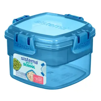 SISTEMA To go snack lunch 400 ml - støvet blå - SISTEMA