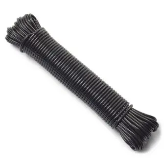 G. FUNDER Tørresnor 3 mm 20 meter - sort - HAVEN