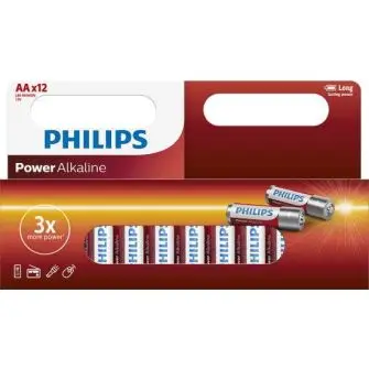 PHILIPS Power alkaline "AA" batterier - 12 stk - BATTERIER