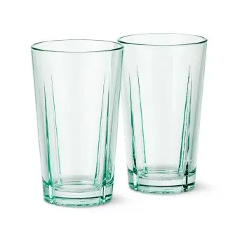 ROSENDAHL Grand cru recycled caféglas 37 cl 2 stk - klar grøn - ØLGLAS