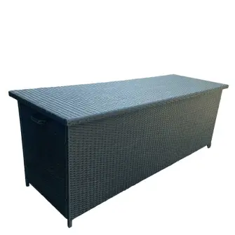 DACORE Hyndeboks i polyrattan mega - sort - HYNDER & PUDER