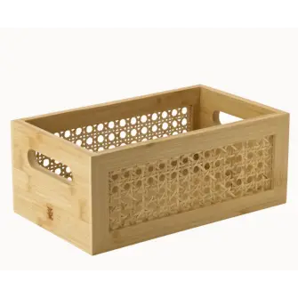 RIG-TIG Bamboo opbevaringskasse 15 x 25 cm - natur - RIG-TIG