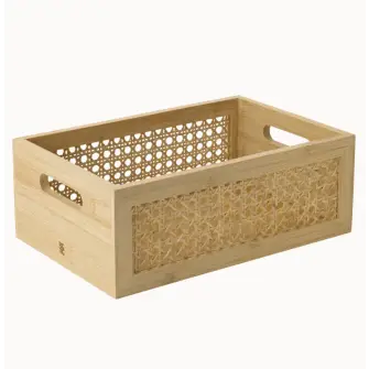 RIG-TIG Bamboo opbevaringskasse 20 x 30 cm - natur - RIG-TIG