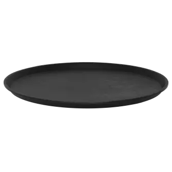 MAKU Serveringsbakke Ø40cm - sort - BAKKER