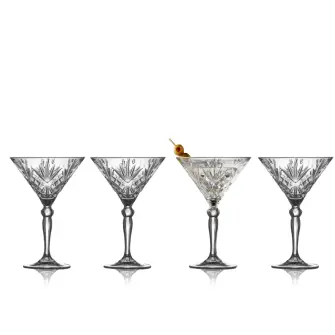 LYNGBY Melodia krystal cocktailglas 21cl. - 4 stk - BORDDÆKNING