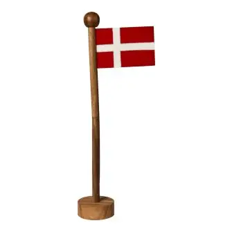 DACORE Bordflag i træ - 40,5 cm - GAVEARTIKLER
