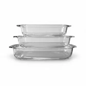 CONZEPT Fadsæt i glas - 3 stk - OVNFAST