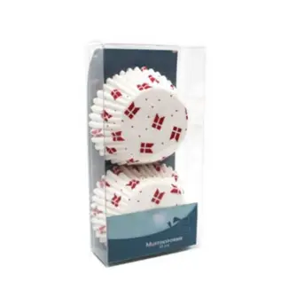 Muffinsform i papir med flag - 50 stk - BAGEFORME