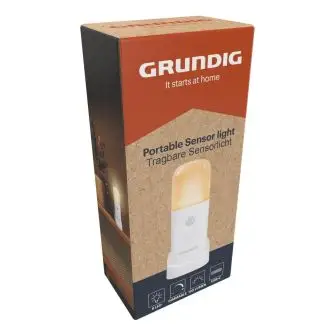 GRUNDIG Sensorlampe opladelig - hvid - BØRNELAMPER