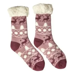 DACORE Hyggesokker elg/træ - lilla - 