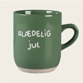 DET GAMLE APOTEK Julekrus "Glædelig jul" - grøn - 