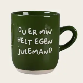 DET GAMLE APOTEK Julekrus "Du er min helt egen julemand" - grøn - 