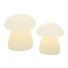 JULIUS Svampe LED lys 2 stk - hvid - 