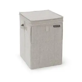 BRABANTIA Stabelbar vasketøjsboks 35 liter - grå - 