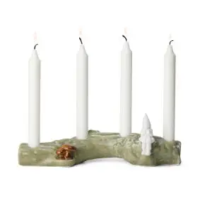 KÄHLER Christmas tales juleadvent H10 - hvid - 